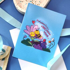 Pweez be mine greeting card