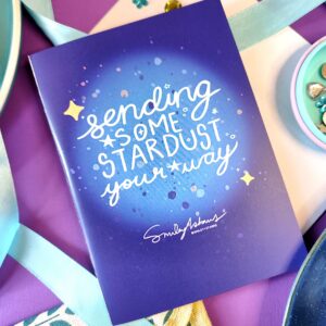 Sending stardust greeting card