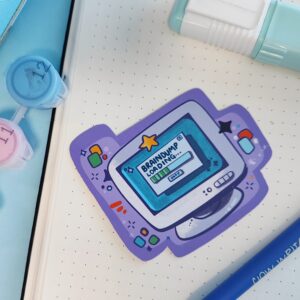 Brain dump loading novelty sticker