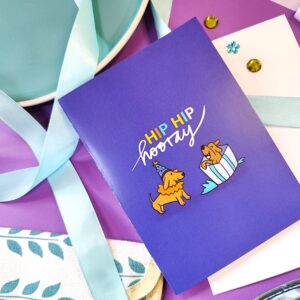 Hip hip hooray greeting card