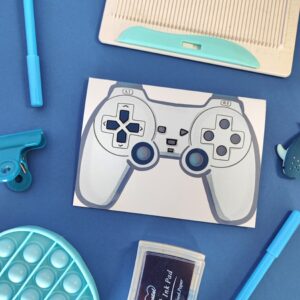 Gamer fan Console greeting card - PS Fan