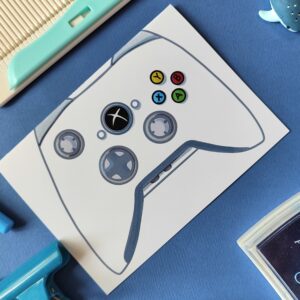 Gamer fan console greeting card - Xbox