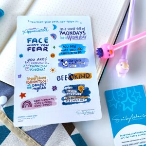 You know your path, now follow it journal sticker sheet