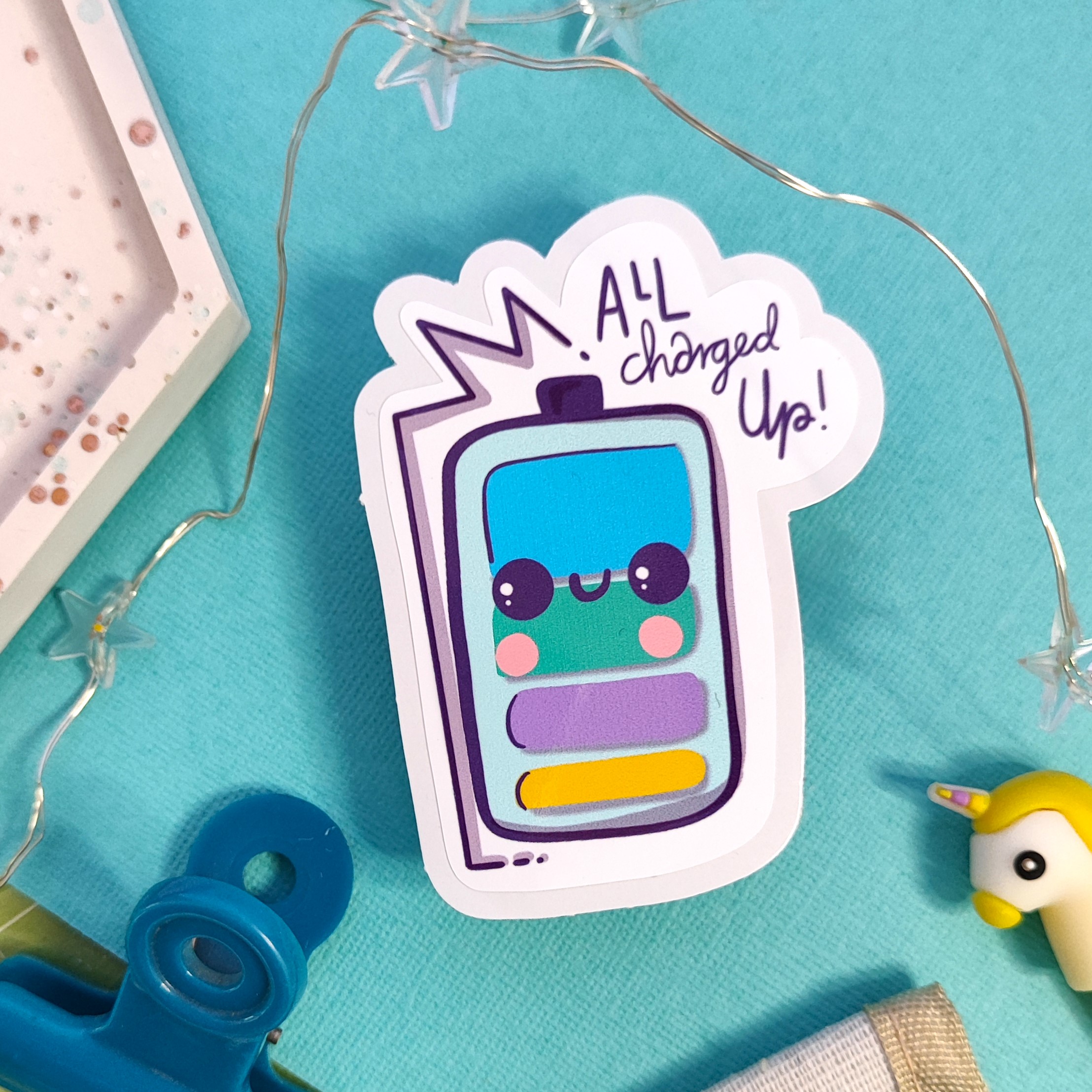 All Charged up novelty sticker - Image 2