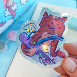 Ginger Love Sparkly novelty sticker