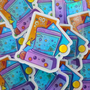 90s life Pocket waterfall novelty sticker