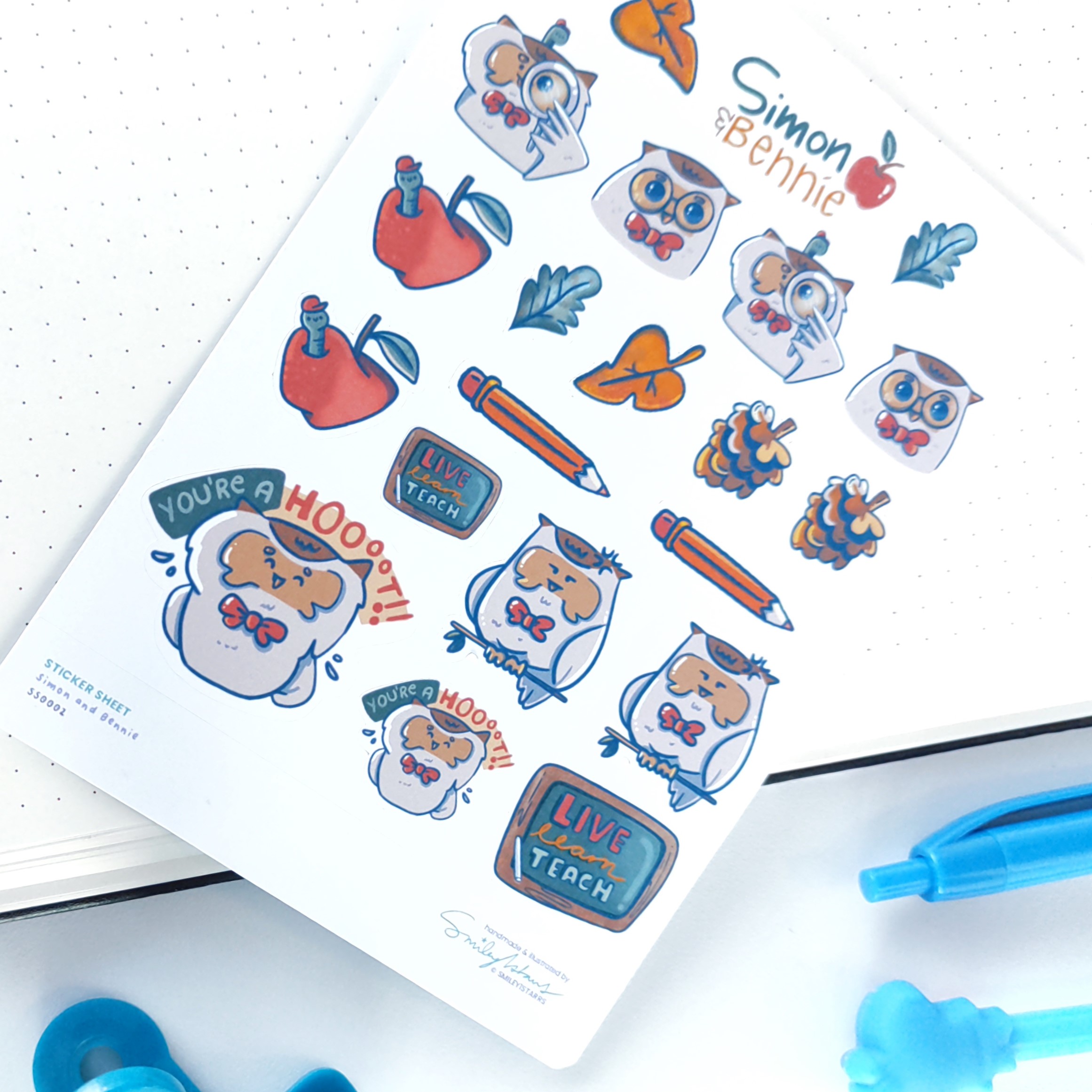 Simon and Bennie sticker sheet - Image 2