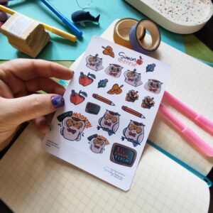 Simon and Bennie sticker sheet